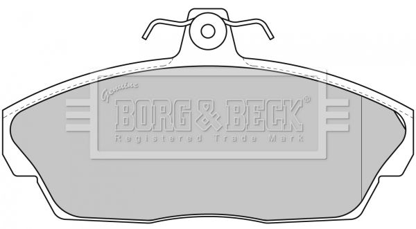 BORG & BECK Bremžu uzliku kompl., Disku bremzes BBP1662